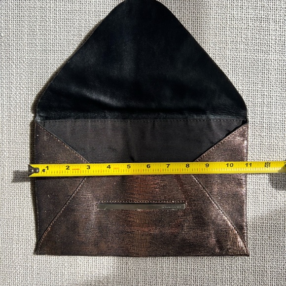 Bronze and Black Envelope Clutch - Picture 4 of 6